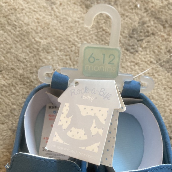 Clearance Rick-a-Bye blue baby shoes - Picture 4 of 4